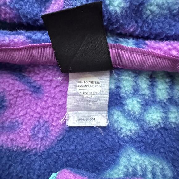 VTG Patagonia Baby Size 12-16lbs Synchilla Aztec Bunting Fleece Made in USA RARE - Picture 8 of 8